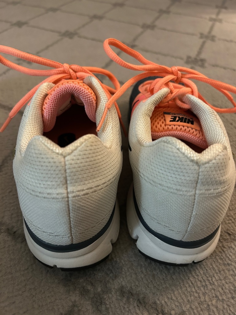 Nike Woman’s Air Pegasus 3 Running Sneakers Featuring Custom Rhinestone Swoosh - Picture 4 of 10
